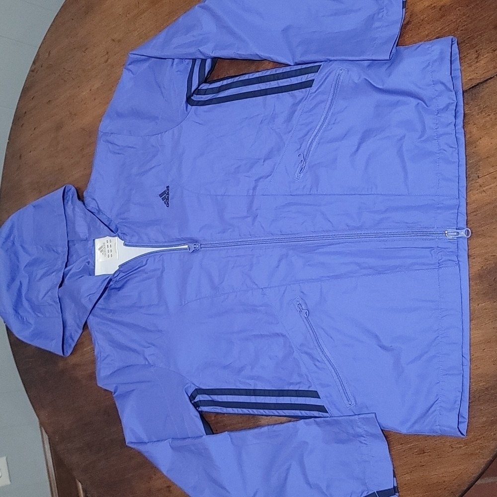 Adidas double zipper windbreaker